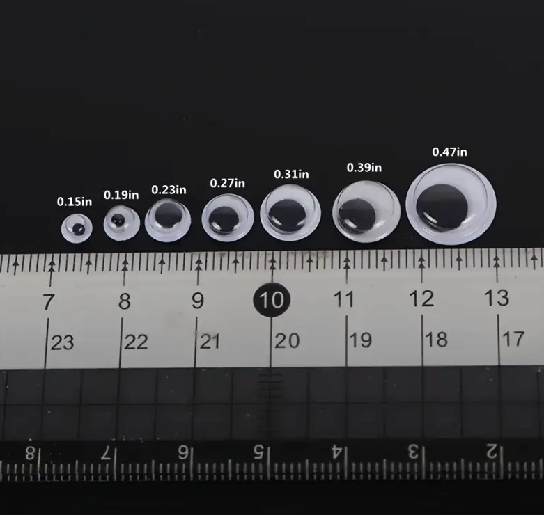 Black And White Playful Eyes with Adhesive Backing  | Crafting