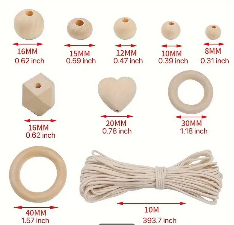 DIY Wooden Bead Kit | Crafting