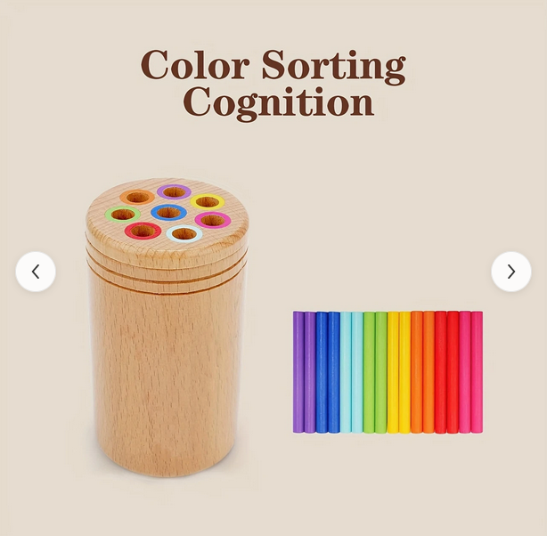 Color Sorting Wooden Balance Sticks