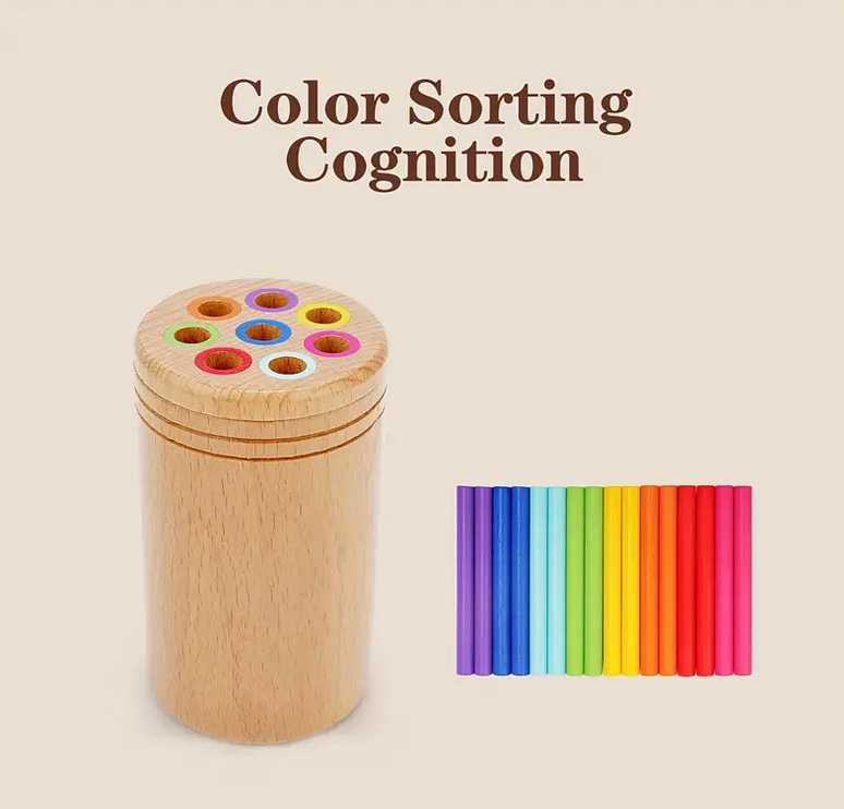 Color Sorting Wooden Balance Sticks