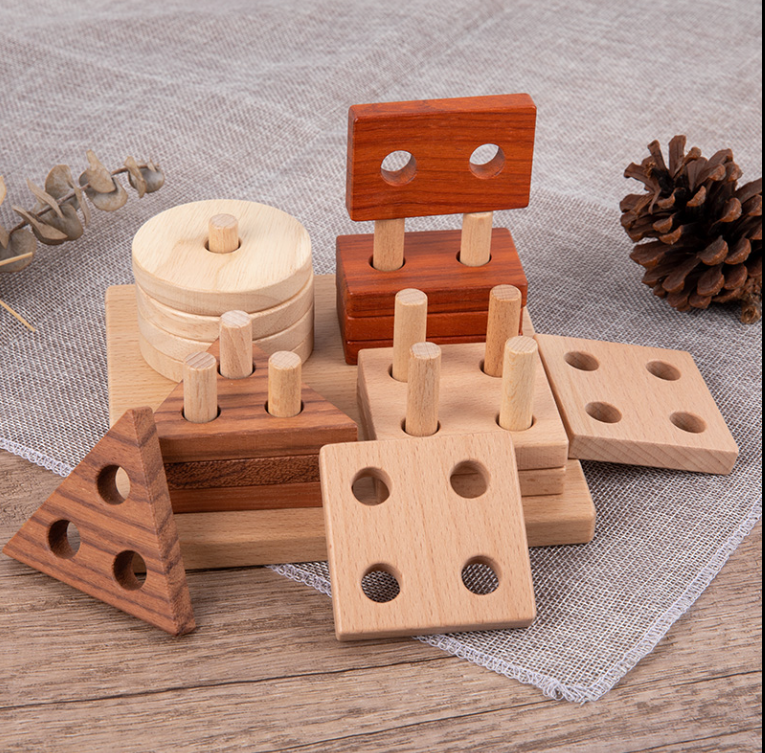 Cognitive Shape Matching Wood Building Blocks