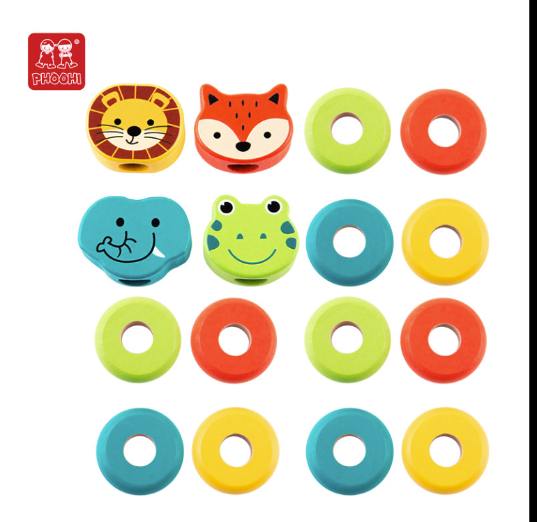 Kids Wooden Animal Stacking Balance Toys