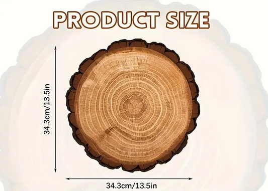 Rustic Tree Ring Pattern Disposable Paper Napkins