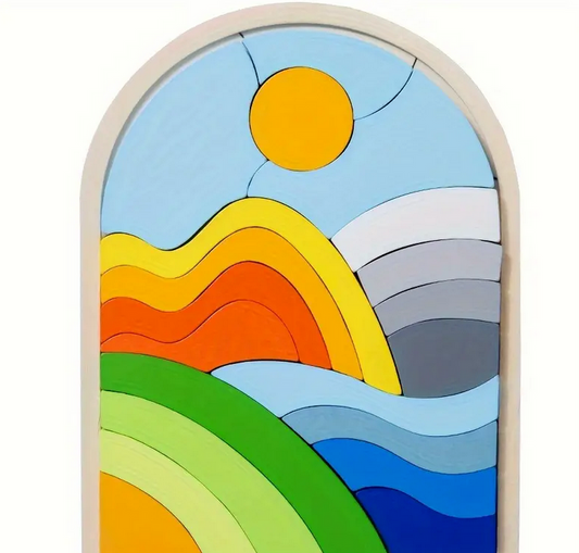 Wooden Puzzle - Sun rise