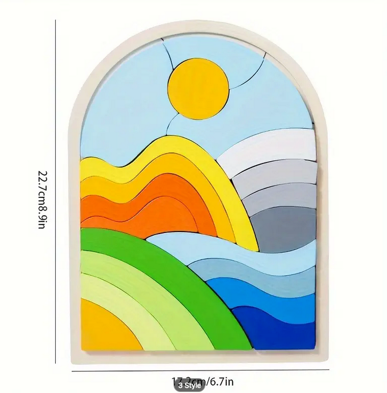 Wooden Puzzle - Sun rise