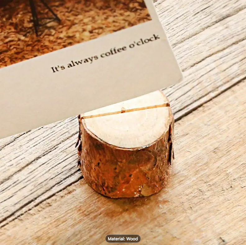 Wooden Name Card Holders