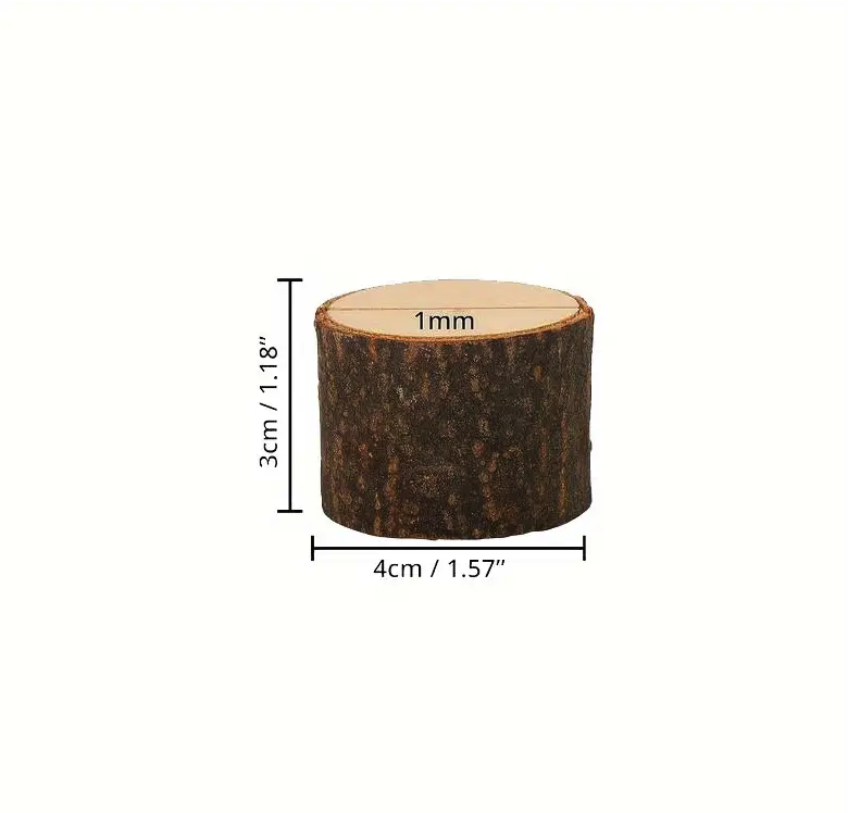 Natural wood  name card holders