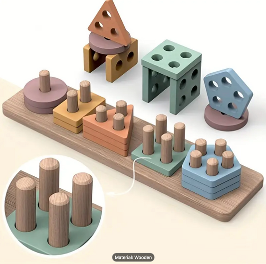 Shape Sorter Wooden Toy